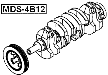 MDS-4B12 - CRANKSHAFT PULLEY 4B12