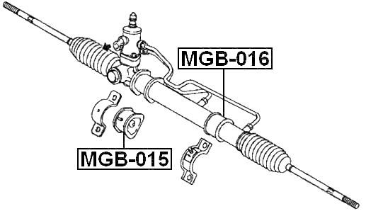MGB-016 - GROMMET STEERING RACK HOUSING