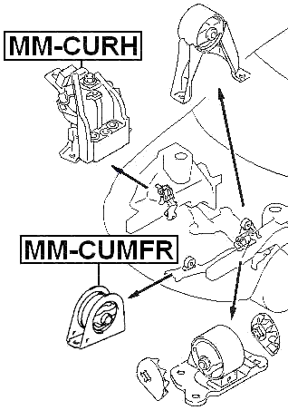 MM-CUMFR - FRONT ENGINE MOUNT MT