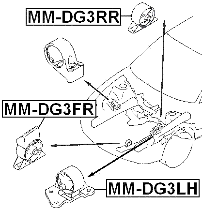 MM-DG3RR - REAR ENGINE MOUNT AT