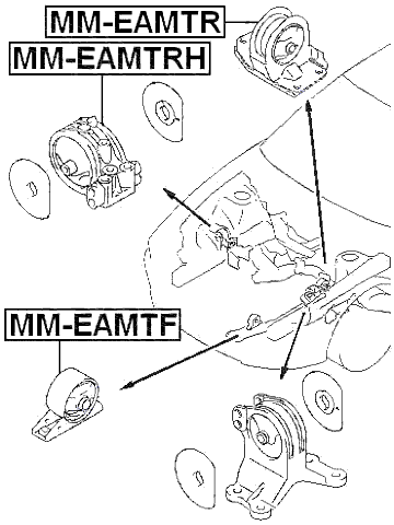 MM-EAMTF - FRONT ENGINE MOUNT MT