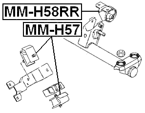 MM-H58RR - REAR ENGINE MOUNT