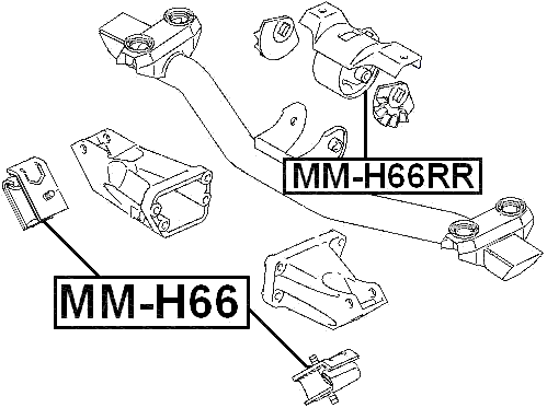 MM-H66 - FRONT ENGINE MOUNT