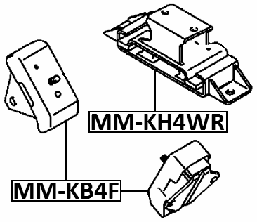 MM-KH4WR - TRANSMISSION MOUNT