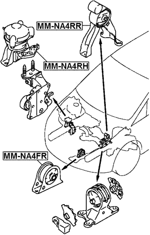 MM-NA4FR - FRONT ENGINE MOUNT