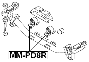 MM-PD8R - REAR ENGINE MOUNT