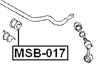 MSB-017 - FRONT STABILIZER BAR BUSH D29