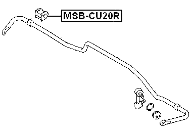 MSB-CU20R - REAR STABILIZER BAR BUSH D16