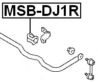 MSB-DJ1R - REAR STABILIZER BAR BUSH D19