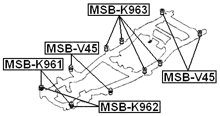 MSB-K961 - SUBFRAME CUSHION