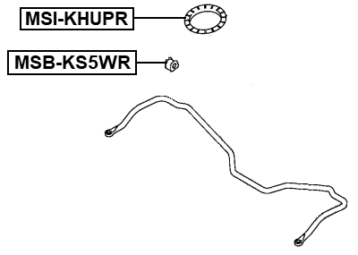 MSB-KS5WR - REAR STABILIZER BAR BUSH D20.1
