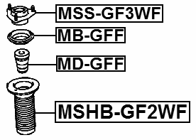 MSHB-GF2WF - FRONT SHOCK ABSORBER BOOT