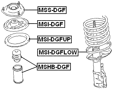 MSI-DGF - SPRING UPPER SEAT