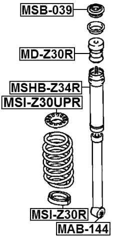 MSI-Z30R - REAR SPRING LOWER SEAT