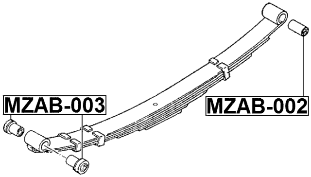 MZAB-003 - LEAF SPRING BUSHING