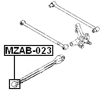 MZAB-023 - REAR TRAILING ROD BUSHING