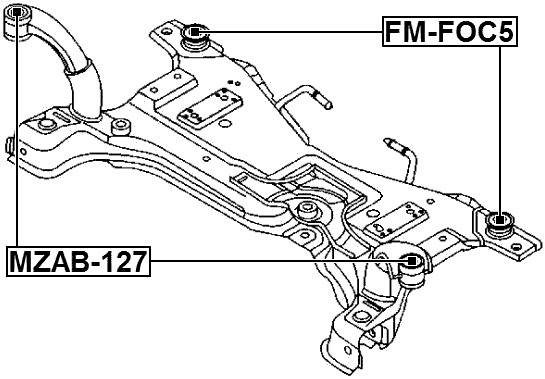MZAB-127 - SUBFRAME FRONT BUSHING