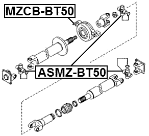 MZCB-BT50 - DRIVE SHAFT BEARING