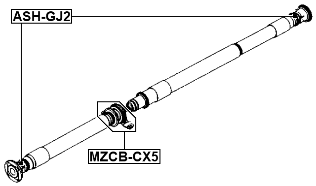 MZCB-CX5 - DRIVE SHAFT BEARING (REPAIR KIT)