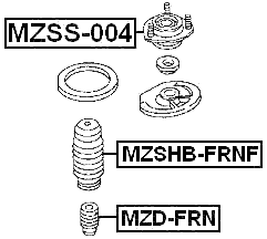 MZD-FRN - FRONT SHOCK ABSORBER JOUNCE BUMPER