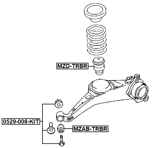 MZD-TRBR - REAR BUMPER SPRING