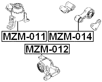 MZM-011 - RIGHT ENGINE MOUNT (HYDRO)