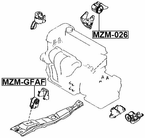 MZM-026 - REAR ENGINE MOUNT