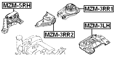 MZM-5RH - RIGHT ENGINE MOUNT (HYDRO)