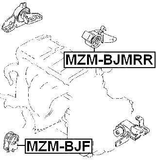 MZM-BJMRR - REAR ENGINE MOUNT MT