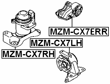 MZM-CX7ERR - REAR ENGINE MOUNT