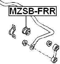 MZSB-FRR - REAR STABILIZER BAR BUSH D22.5
