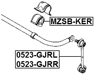 MZSB-KER - REAR STABILIZER BAR BUSH