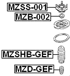 MZSHB-GEF - FRONT SHOCK ABSORBER BOOT