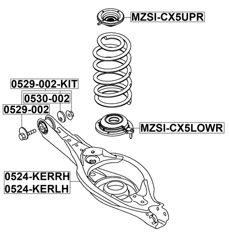MZSI-CX5UPR - REAR SPRING UPPER SEAT