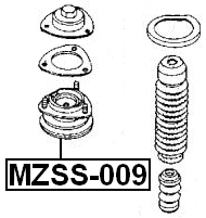 MZSS-009 - REAR SHOCK ABSORBER MOUNTING