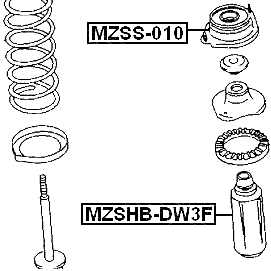 MZSS-010 - FRONT SHOCK ABSORBER MOUNTING