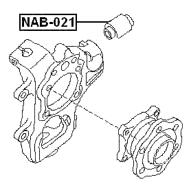 NAB-021 - REAR KNUCKLE BUSHING