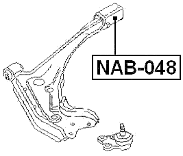 NAB-048 - REAR BUSHING, FRONT CONTROL ARM