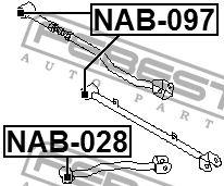 NAB-097 - REAR TRAILING ROD BUSHING