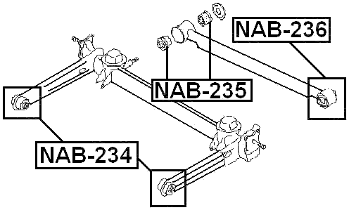 NAB-234 - REAR CROSSMEMBER BUSHING