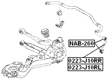 NAB-260 - REAR ROD BUSHING