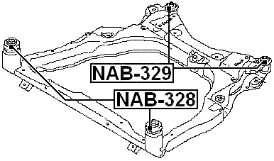 NAB-328 - SUBFRAME FRONT BUSHING