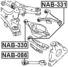 NAB-331 - REAR TRANSVERSE ROD BUSHING