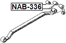 NAB-336 - REAR LEAF SPRING BUSHING