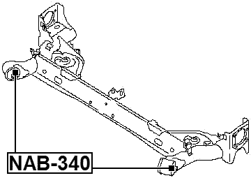 NAB-340 - REAR CROSSMEMBER BUSHING