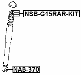 NAB-370 - BUSHING, REAR SHOCK ABSORBER