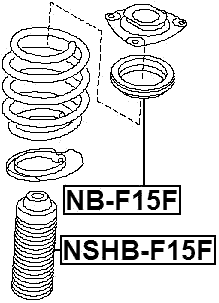 NB-F15F - FRONT SHOCK ABSORBER BEARING