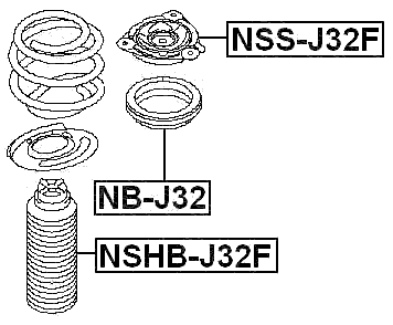 NB-J32 - FRONT SHOCK ABSORBER BEARING
