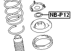 NB-P12 - FRONT SHOCK ABSORBER BEARING