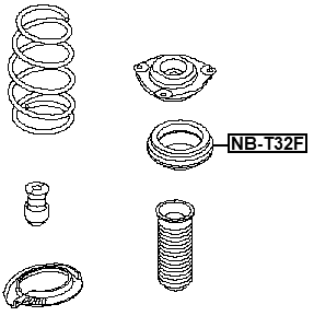 NB-T32F - FRONT SHOCK ABSORBER BEARING